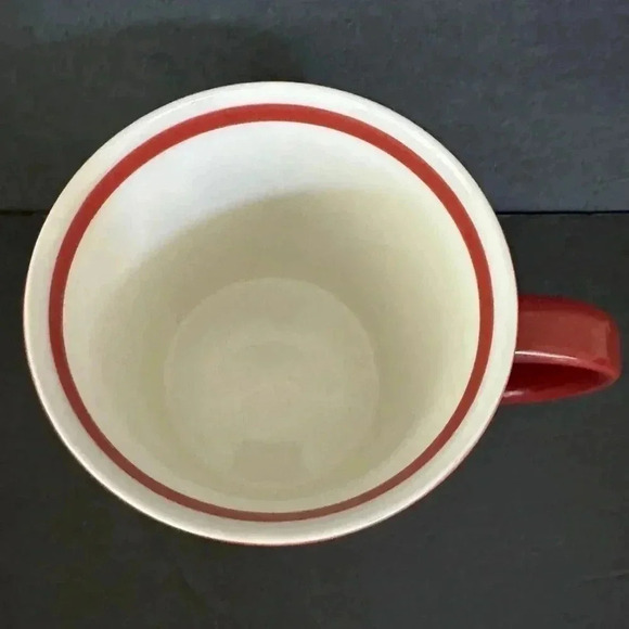 Starbucks 2010 fire engine red bone china Coffee Tea Hot Chocolate Mug Cup SALE! - Picture 2 of 6